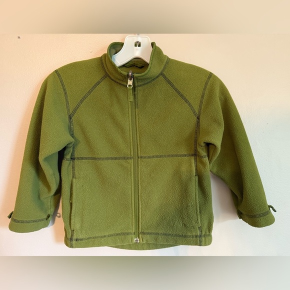 L.L. Bean Other - L.L. Bean Olive Fleece Jacket